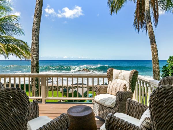 Poipu Oceanfront Vacation Rental - Luxury Cottage in Kauai