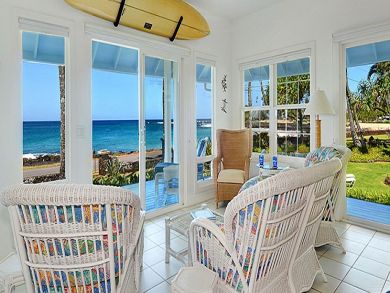Ocean front sun room Ocean front sun room