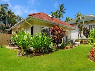Garden with tropical vegetation