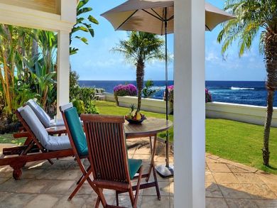 Ocean front home for rent in Poipu Beach, Kauai, Hawaii