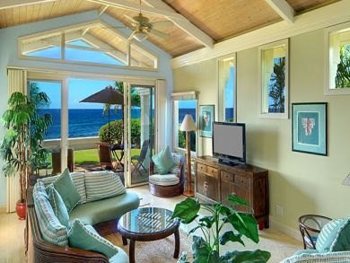 Living room with ocean view