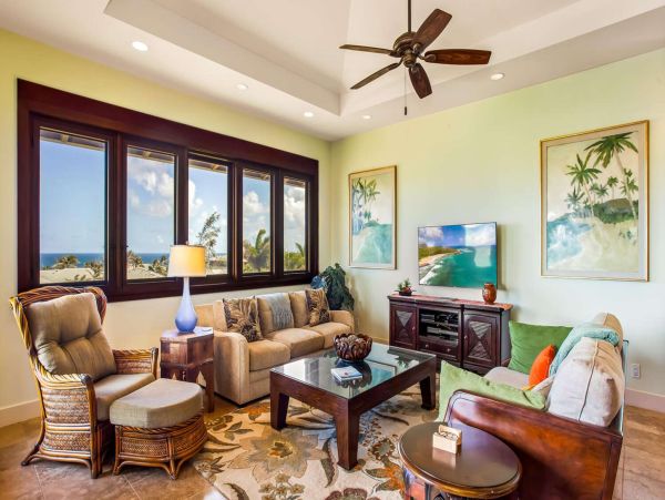 Walk to Beach Vacation Home in Poipu - Ocean Views