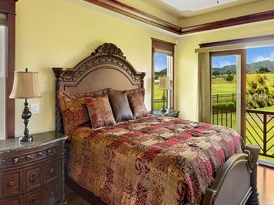 Master bedroom with king bed