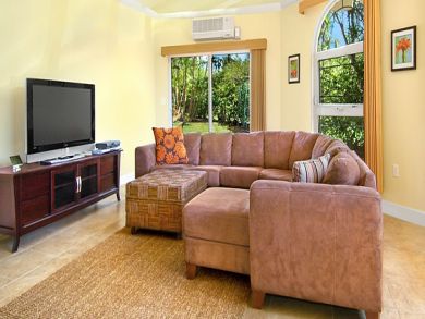 Den with flat screen TV