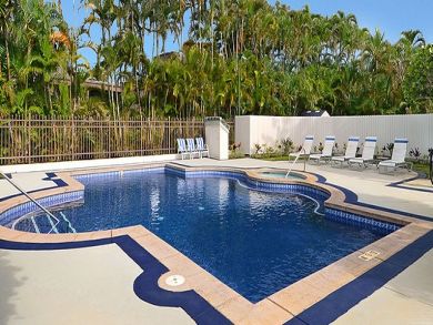 Poolside lounging chairs