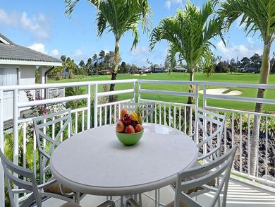 Golf course view balcony