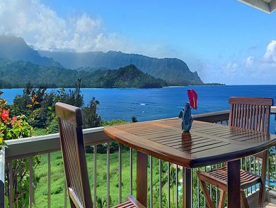 Ocean front vacation condo in Hanalei, Kauai, Hawaii