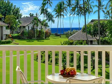 Balcony with table set
