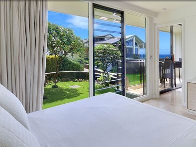 Master bedroom with king bed