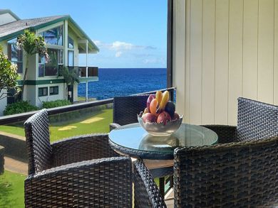 Ocean view rental condo in Poipu Beach, Kauai, Hawaii