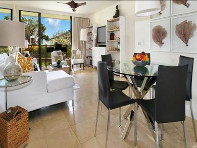 Dining table seats four