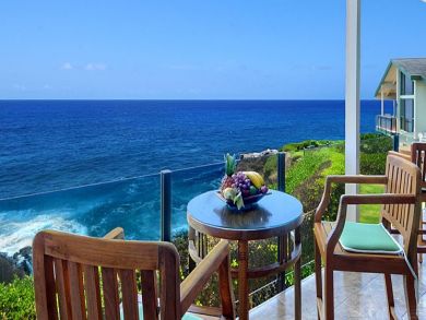 Balcony with outdoor furniture