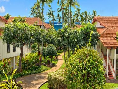 Tropical vegetation on walking paths