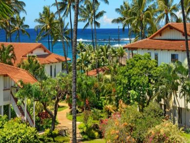 Lush gardens