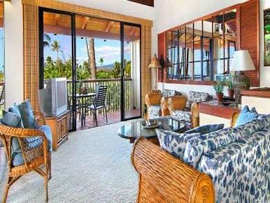 Living room open to potch