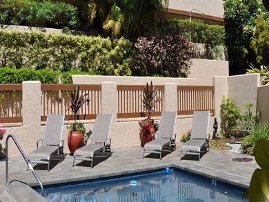 Poolside sun loungers Poolside sun loungers
