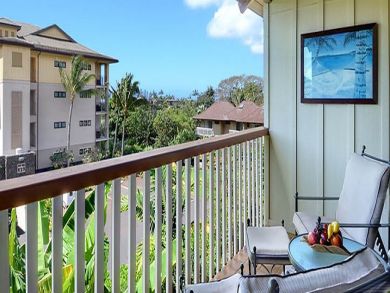 Balcony with outdoor furniture