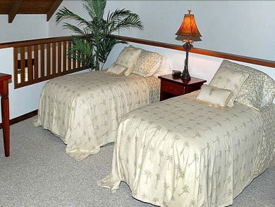 Guest bedroom with twin beds Guest bedroom with twin beds