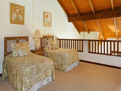 Guest bedroom with twin beds