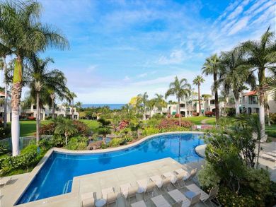 Poolside lounging area