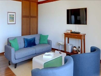 Flat screen TV in living area