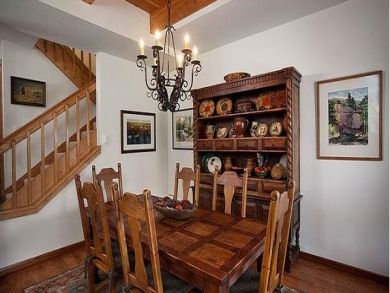 Dining room seats six