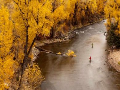 Fishing on the river