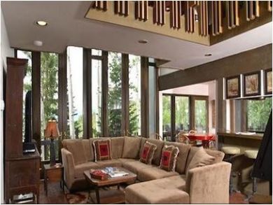 Living Room with Floor to Ceiling Windows