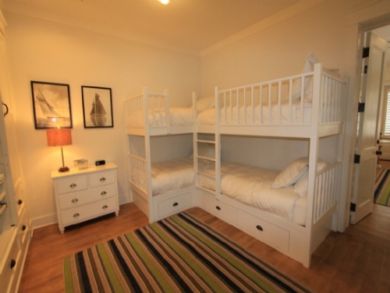 Bedroom 3 with two sets of bunk beds