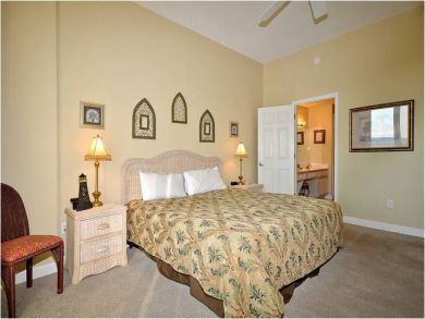 King bed in master bedroom