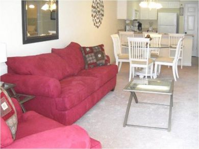 Open living & dining area