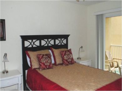 Master bedroom with queen bed