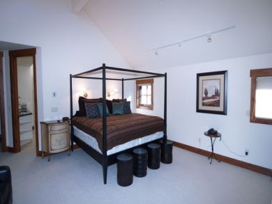Master bedroom with king bed