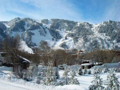 Mountain view at winter