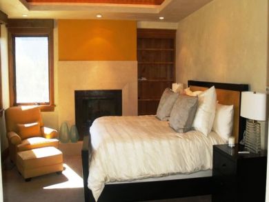 Master bedroom with king bed
