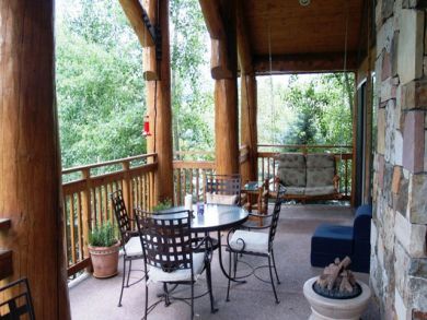 Outdoor dining area