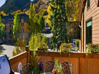 Deck with mountain view