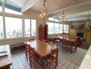 Dining table seats six Dining table seats six