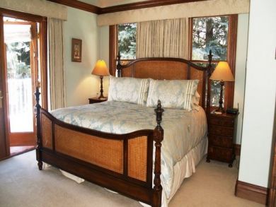 Master bedroom with king bed