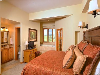 Master bedroom with king bed