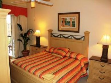 Master bedroom with king bed