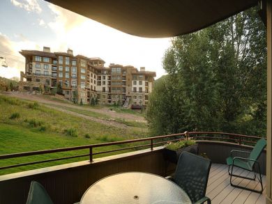 Balcony with outdoor furniture