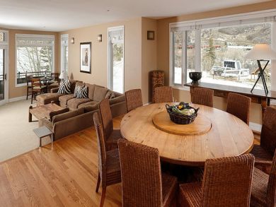 Dining table seats ten