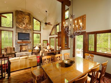 Dining table seats eight