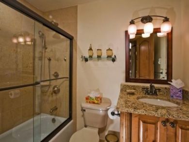 Full Master Bathroom with Tub and Shower