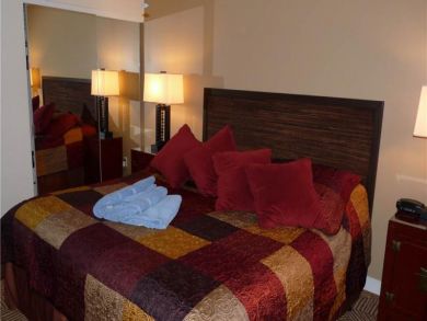 Master bedroom with king bed