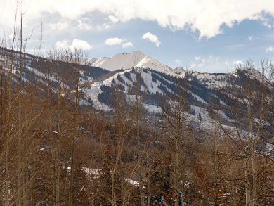 Mountain view at winter