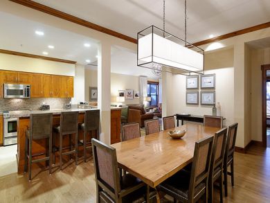 Dining table seats eight