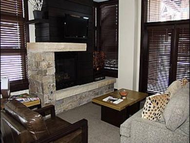 Cozy Living Room with Fireplace