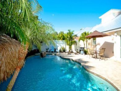 Close to beach home with pool in Holmes Beach, Florida
